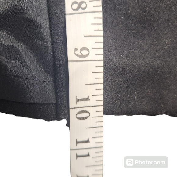 Banana Republic Black Wool Blend Pencil Skirt With Slit Sz. 4 Professional  NWT - Picture 9 of 9